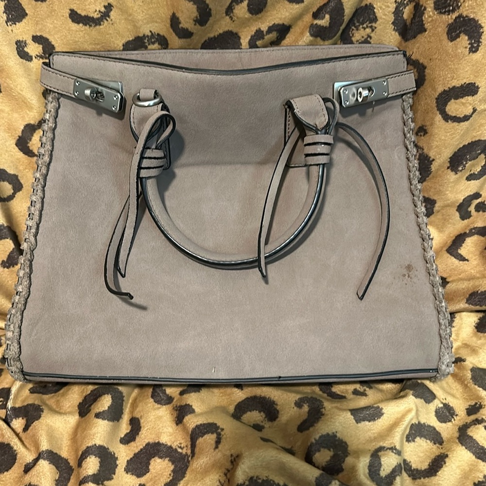 Zara suede handbag